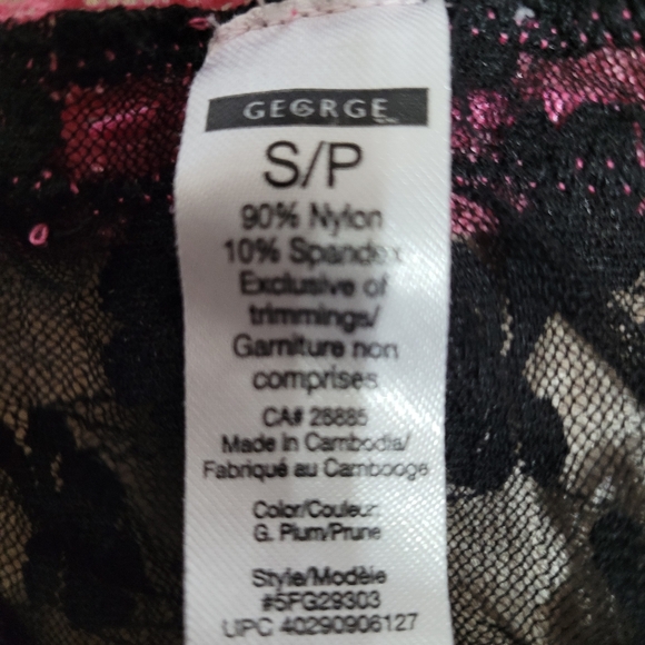 Like New 2 PC Lacy Lingerie, with lots of adjustable features. - Picture 5 of 7